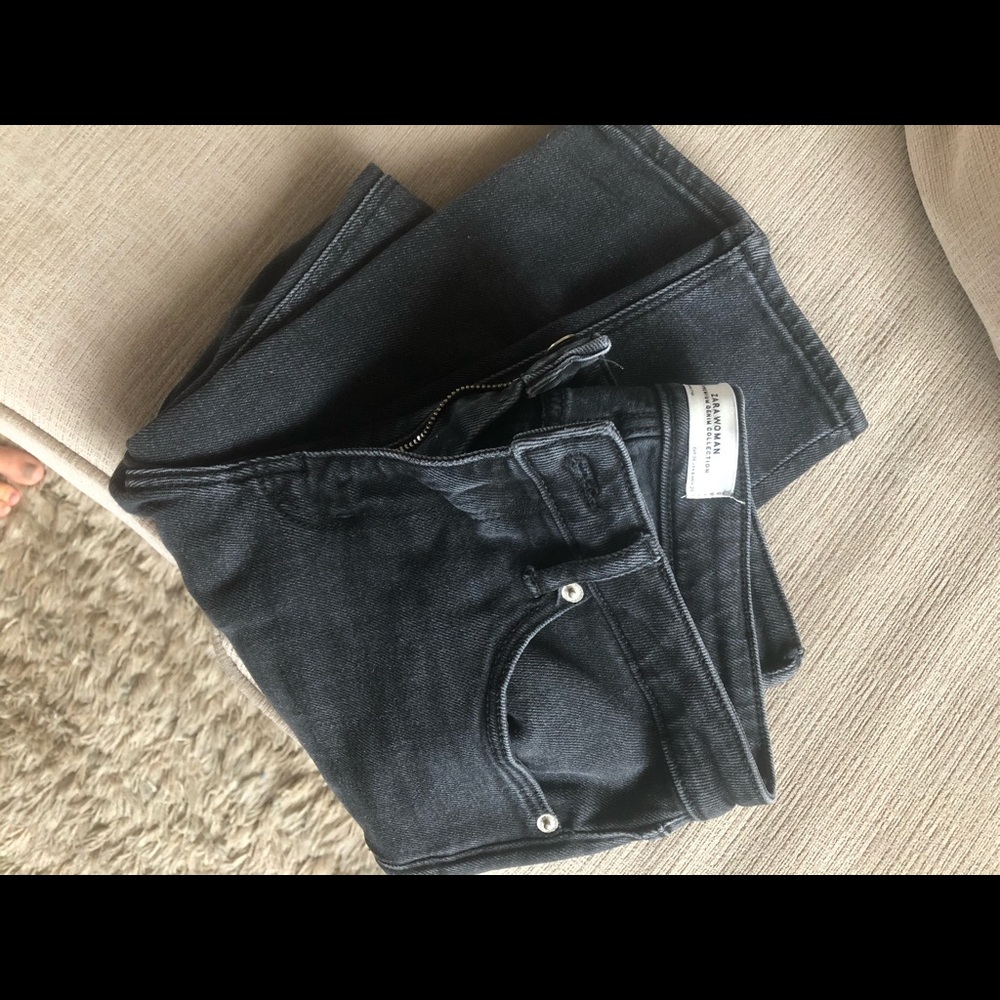 Zara premium denim collection black skinny jeans